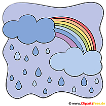 Regenbogen Cartoon Bild Wetter