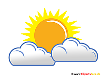 Regenwolken und Sonne - Wetter Bild