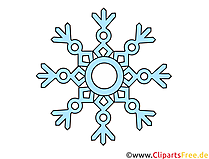 Schneeflocke Clipart, Illustration, Bild kostenlos