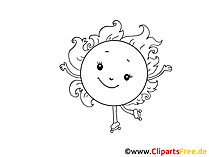Sonne Bild zum Ausmalen