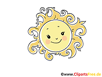 Sonne Clip Art, Bild, Cartoon, Comic, Grafik