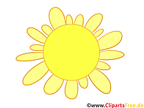 Sonne einfaches Clipart-Bild