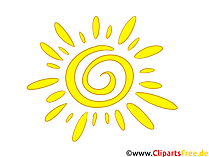 Sonne, stilisiert Clipart kostenlos