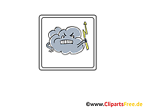 Unwetter, Donnerwetter, Regen und Blitz Icon, Bild, Clipart, Grafik Unwetter, Donnerwetter, Regen und Blitz Icon, Bild, Clipart, Grafik