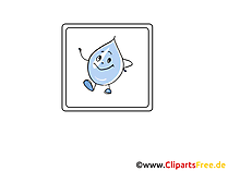 Wassertropfen  Icon, Bild, Clipart, Grafik