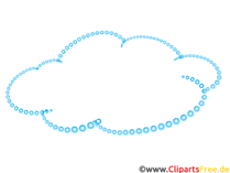 Blaue Wolke Clipart