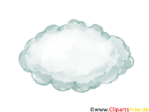 Regenwolke Clipart, Bild, Cartoon, Comic, Illustration