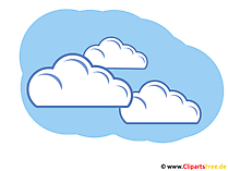 Wolken am blauen Himmel - Wetter Bilder