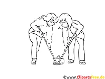 Curling Sport Ausmalbilder