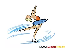 Eiskunstlauf-Eistanz Clipart, Bild - Wintersportarten Bilder