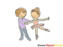 Eiskunstlauf Clipart, Bild, Comic
