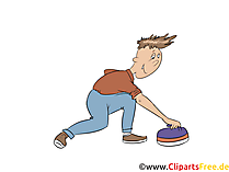 Eisstock Clipart, Bild, Grafik