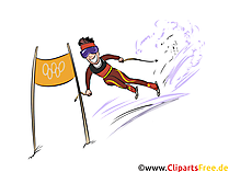 Ski Alpin Illustration - Wintersport Cliparts, Bilder