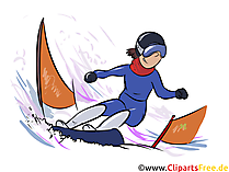 Snowboard Clipart, Bild, Illustration - Wintersportarten Bilder