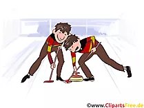 Wintersport Bilder - Curling Clipart