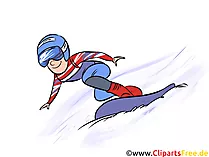 Wintersport Clipart, Bild - Snowboard
