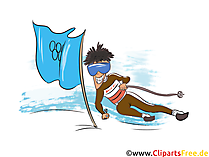Wintersport Ski Alpin Cliparts, Bilder, Grafiken