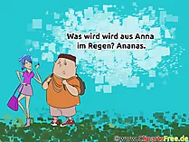 Anna im Regen - Lustige Fragen mit Antworten