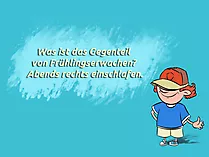Frühling Witz, Scherzfrage