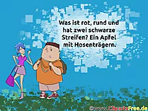Rot, rund, zwei schwarze Strifen – Lustige Rätselfragen