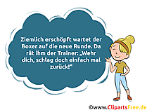 Boxen Witz als Bild zum Teilen