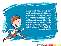 Reiten Witz als Bild zum Teilen in Netz