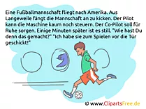 Fussballspieler im Flugzeug Witz - Die besten Witze über Fußball