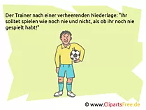 Fußballwitz als Bild zum Sharen im Web