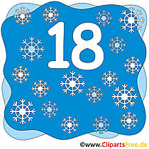 18 - Ziffern Bilder zum Ausdrucken