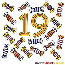 19 - Ziffer Lizenzfreie Bilder