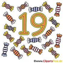 19 - Ziffer Lizenzfreie Bilder